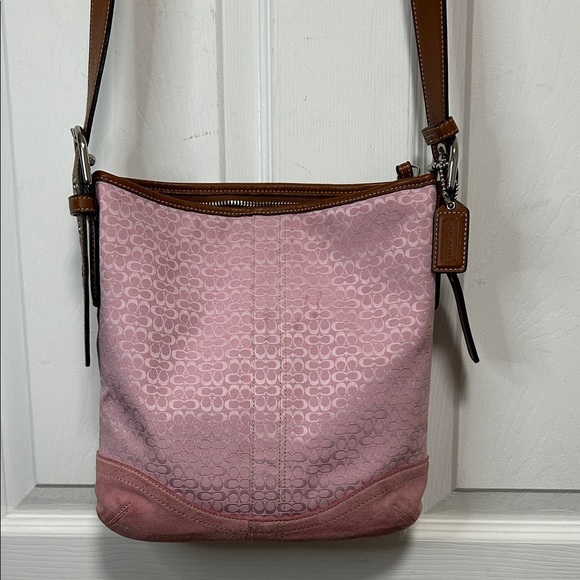 Coach | Bags | Coach Y2k F944 Signature Pink Shoulder Bagcrossbody
